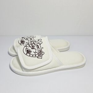 REVOLVE And FWRD Waffle Knit Cream Slide Cushion Slippers Women's Size S (7-7.5)